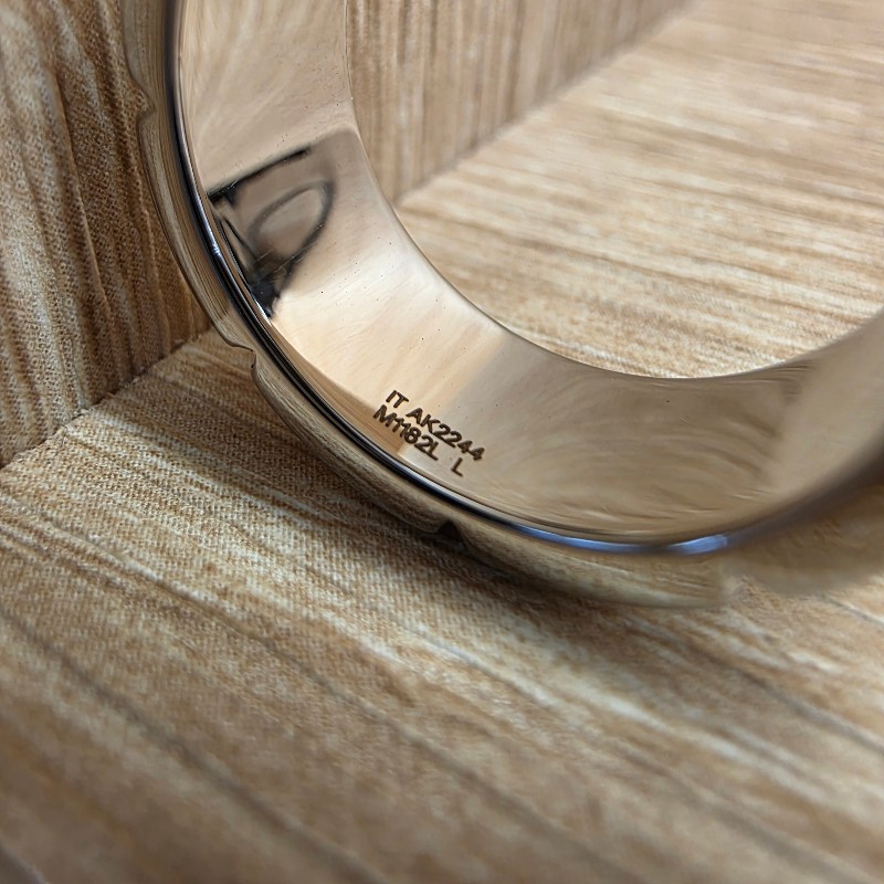 [滿版logo😘] LV銀色Mosaic戒指-8