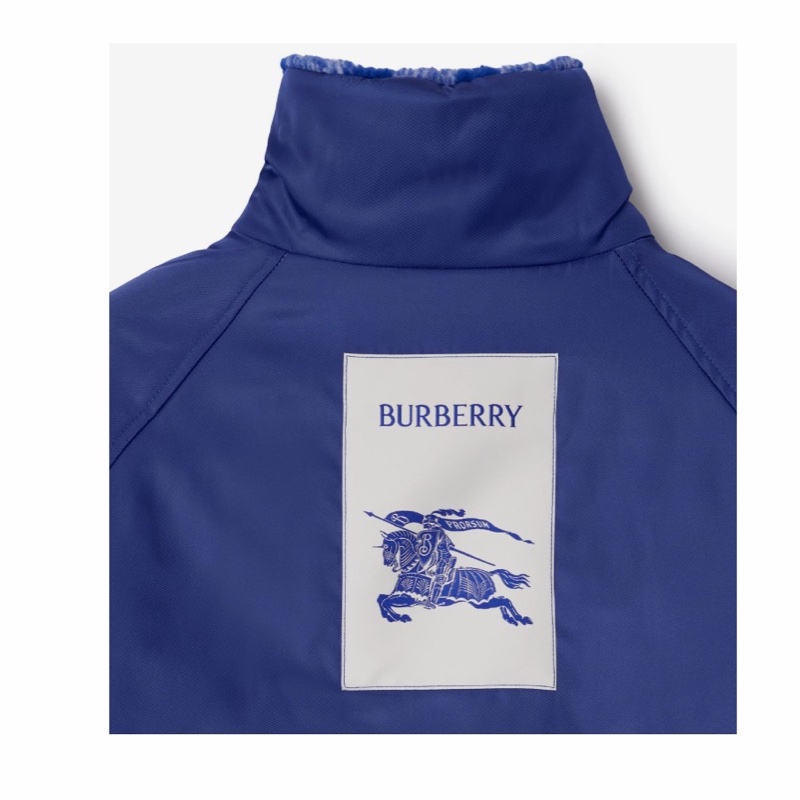 Burberry 女士 雙面兩穿羊毛休閒夾克UK-4 UK-6碼-4