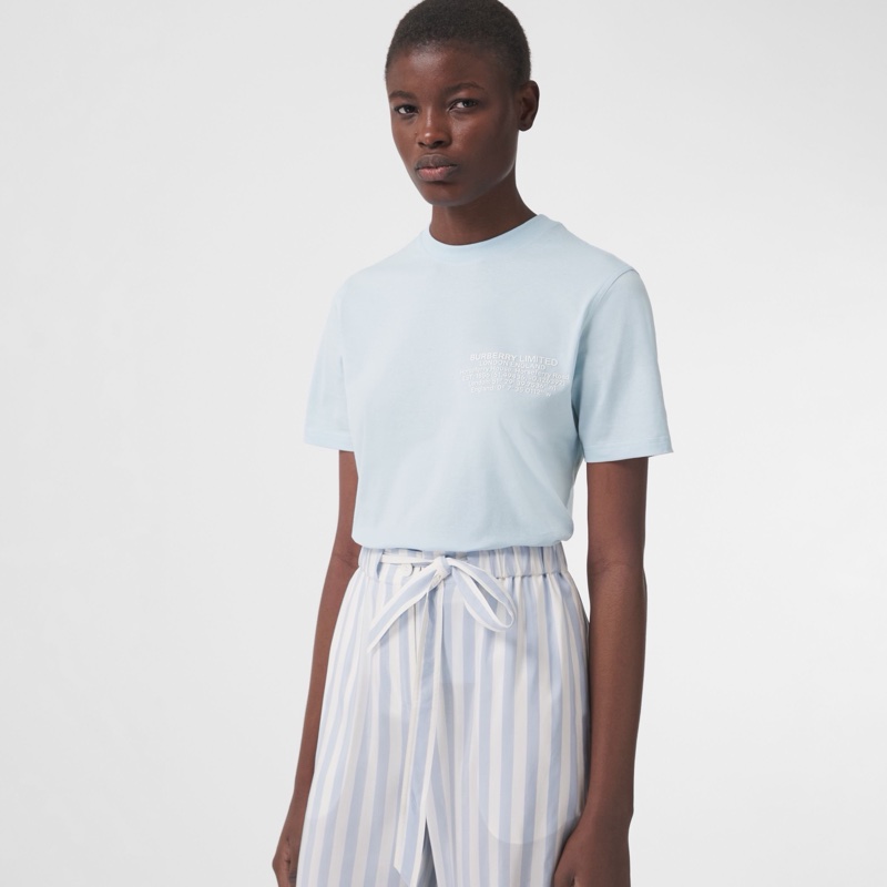 Burberry 女士 徽標印花T恤XS碼-1