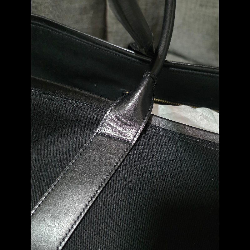 Saint Laurent YSL 帆布刺繡拖特包-8