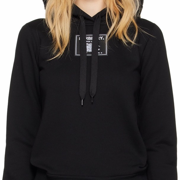 Burberry 女士 Prorsum 標籤棉質連帽衛衣 XS S-2