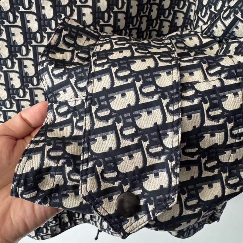 Dior滿版老花前字母防風連帽上衣 超好看❤️‍🔥❤️‍🔥❤️‍🔥-6