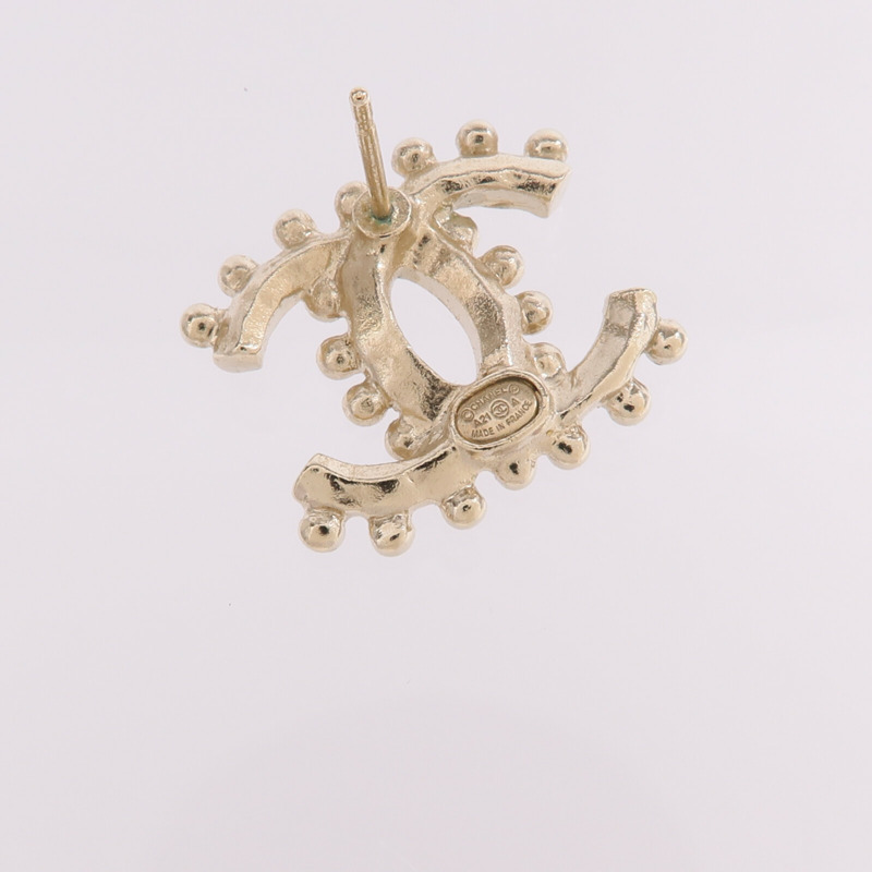 CHANEL 金屬Earrings金扣耳環-4