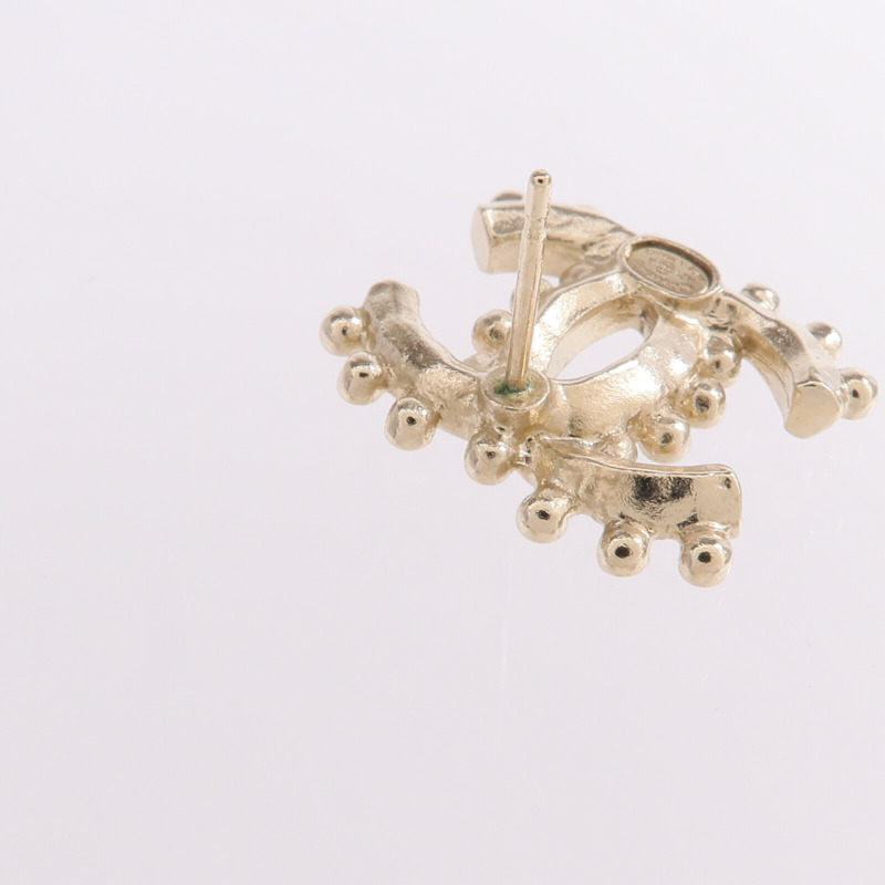 CHANEL 金屬Earrings金扣耳環-5