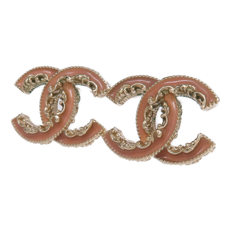 CHANEL 金屬CC Earrings金扣耳環-1