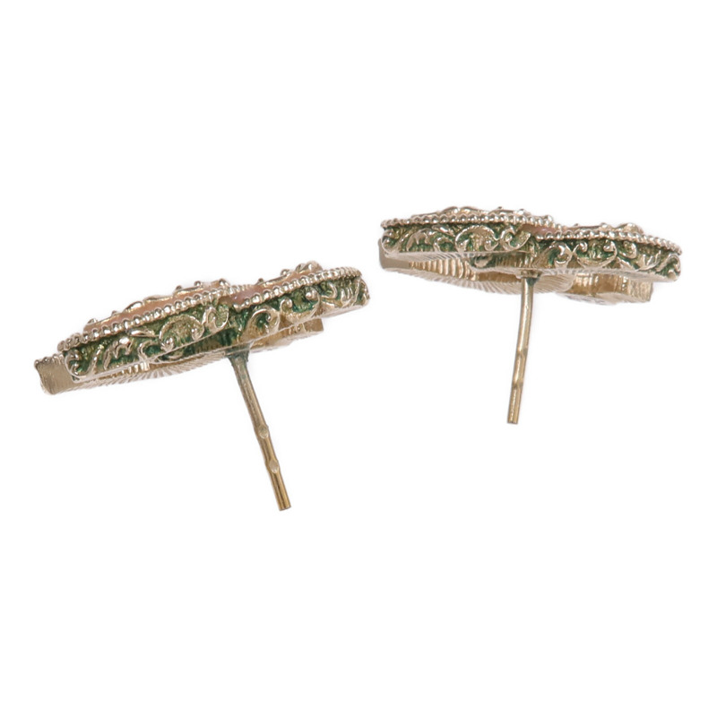 CHANEL 金屬CC Earrings金扣耳環-3