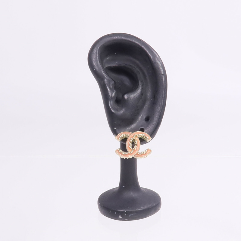 CHANEL 金屬CC Earrings金扣耳環-9