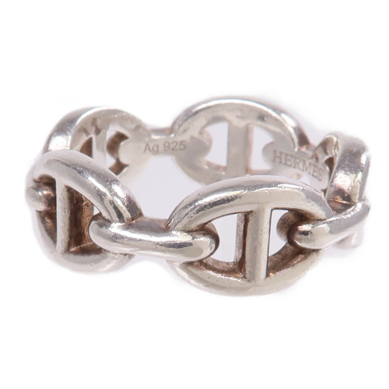 HERMES 925純銀Chaine D'anere Ring戒指US#5.5-2
