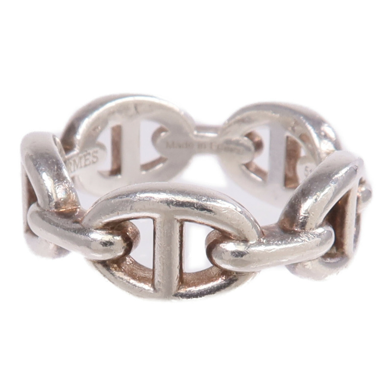 HERMES 925純銀Chaine D'anere Ring戒指US#5.5-3