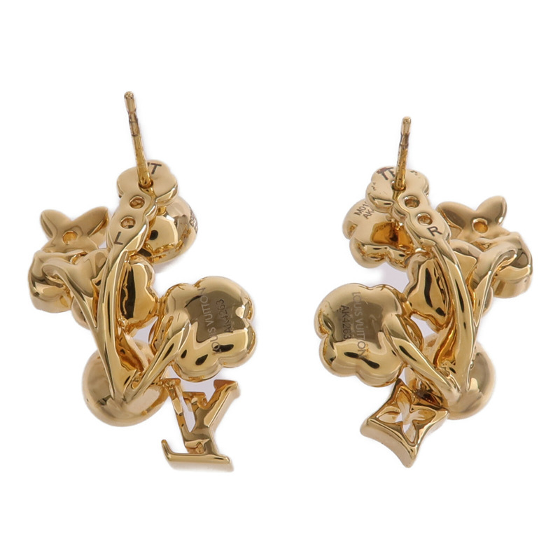 LOUIS VUITTON 金屬/PVC Botanica Earrings金扣耳環-2