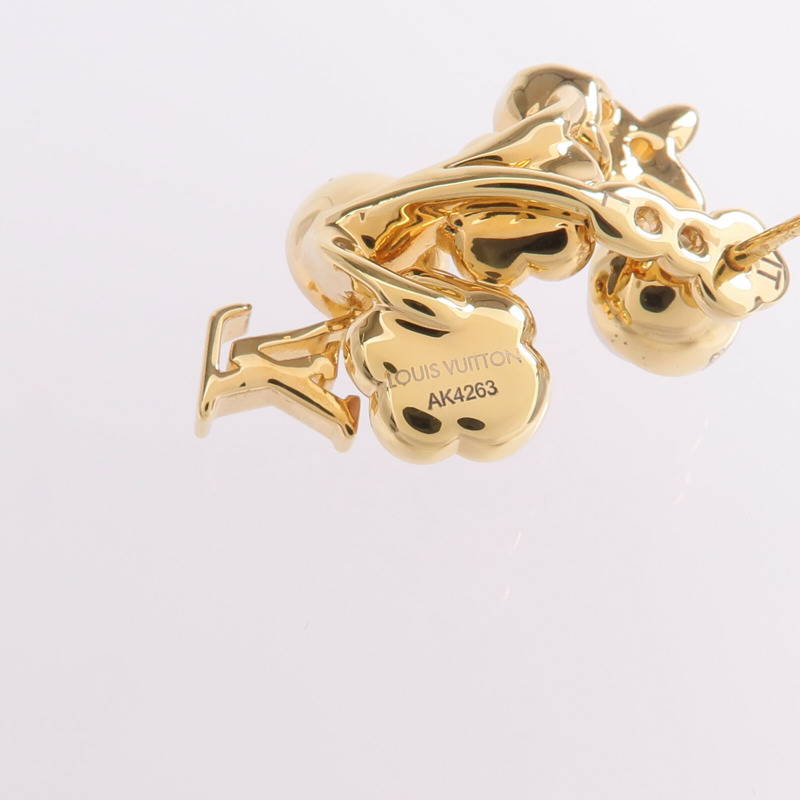 LOUIS VUITTON 金屬/PVC Botanica Earrings金扣耳環-5