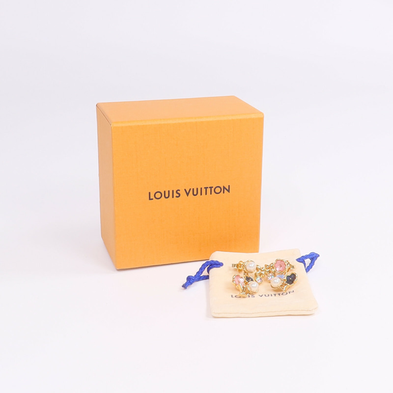 LOUIS VUITTON 金屬/PVC Botanica Earrings金扣耳環-6