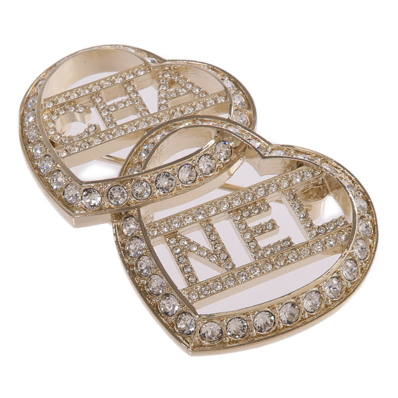 CHANEL 金屬Brooch金扣胸針-1