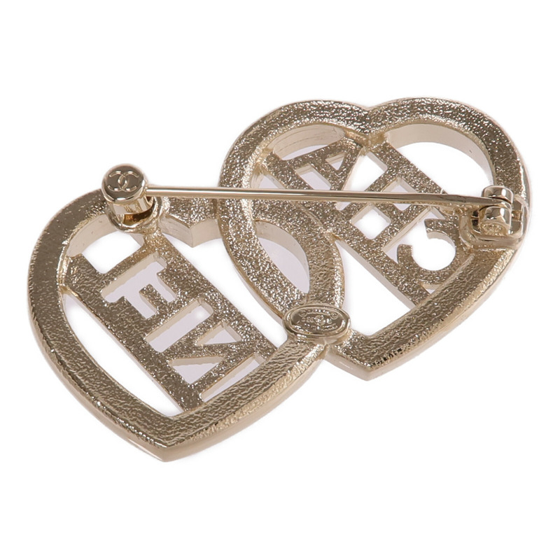 CHANEL 金屬Brooch金扣胸針-3