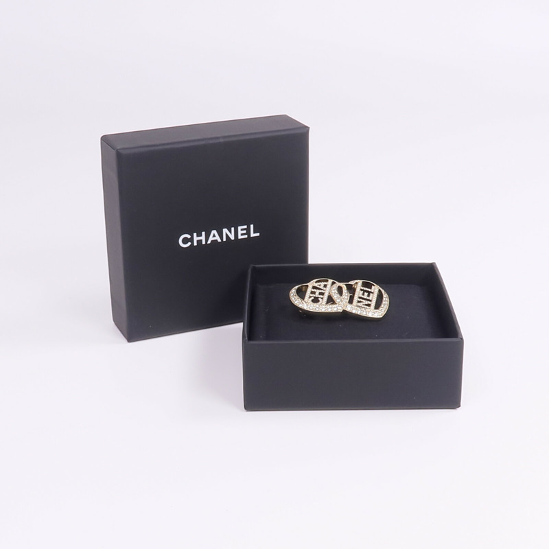 CHANEL 金屬Brooch金扣胸針-7
