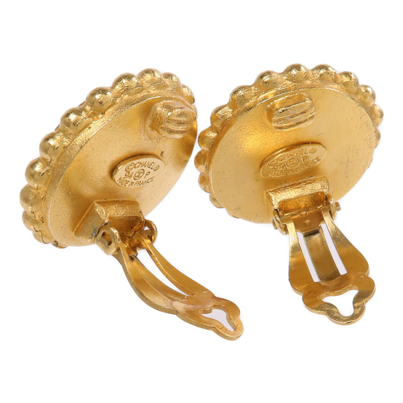 CHANEL 金屬Earrings金扣耳環-3