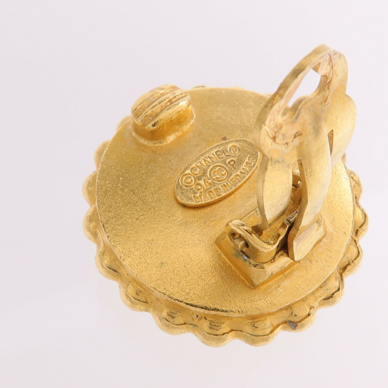 CHANEL 金屬Earrings金扣耳環-4