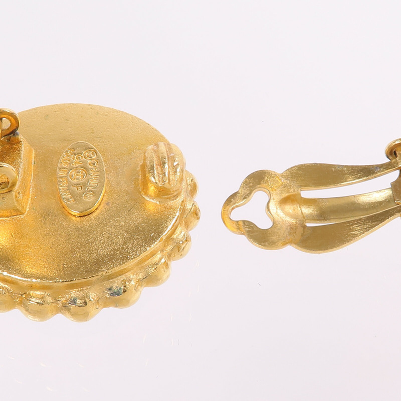 CHANEL 金屬Earrings金扣耳環-5