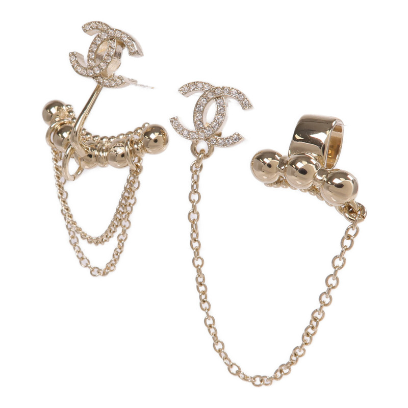 CHANEL 金屬Earrings/EarCuffs金扣耳環/耳夾-1