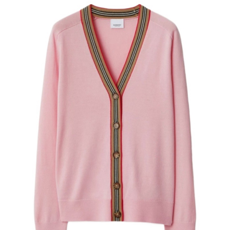 Burberry 女士 V 領羊毛針織開衫S M L碼-3