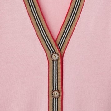 Burberry 女士 V 領羊毛針織開衫S M L碼-5