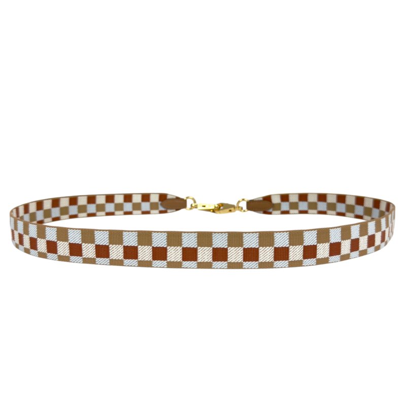 HERMES Maxi Quadrille 肩帶 25 mm-5