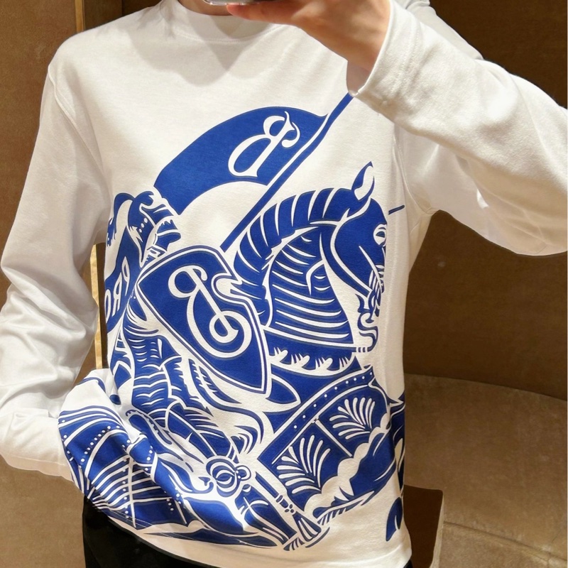 Burberry 女士 EKD 印花長袖T恤XS S M L碼-1