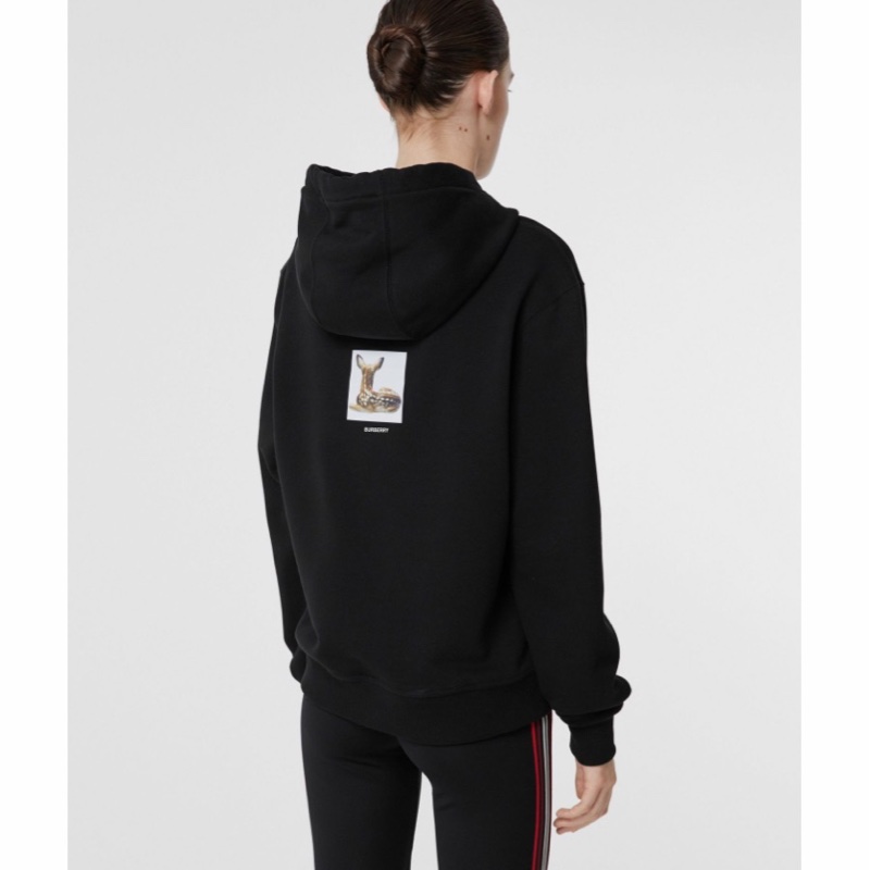 Burberry 女士 印花連帽衛衣L碼-3