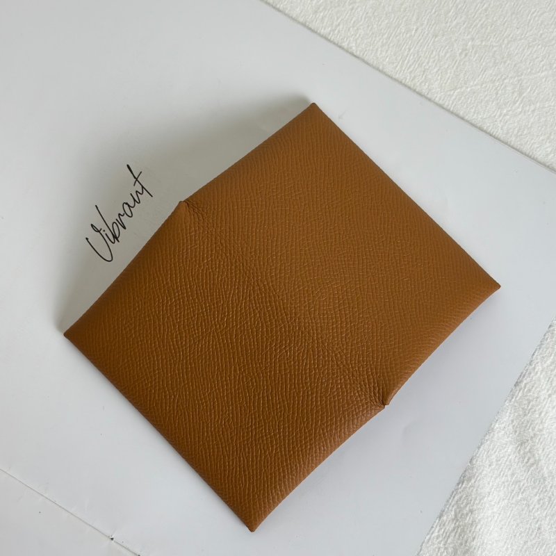 HERMES Calvi 卡包 - 金棕 B-5