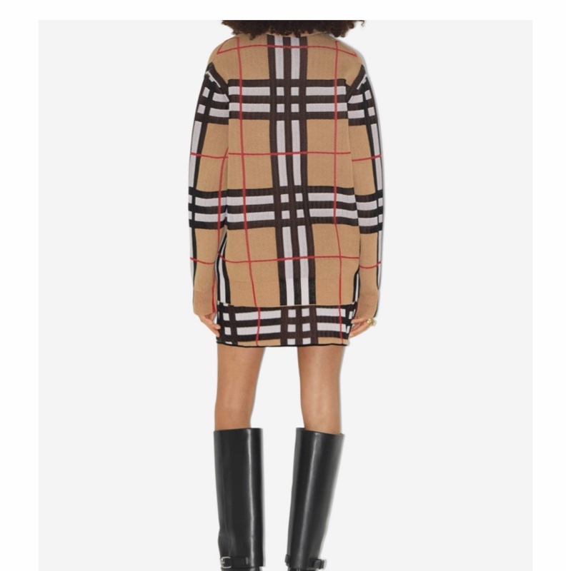 Burberry 女士 格紋科技棉開衫XS S M L XL-2