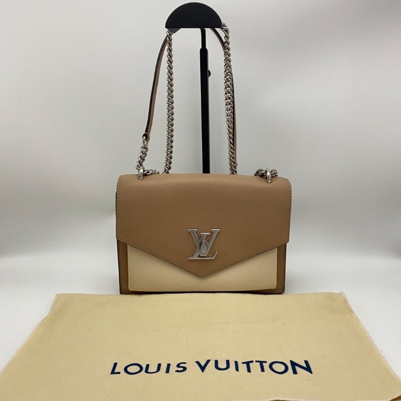 LV 拼色MYLOCKME手提斜背包22.5*17*5.5 98新配件塵袋-1