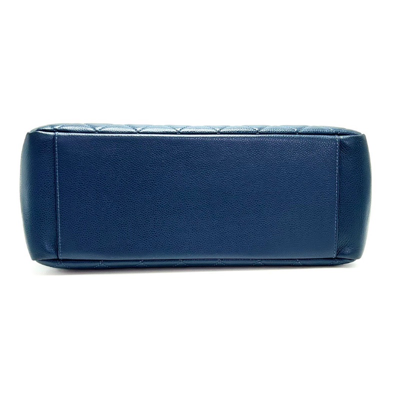 CHANEL藍銀荔枝牛皮 GST手提肩背包34*24*13 98新配件盒子塵袋保卡-4