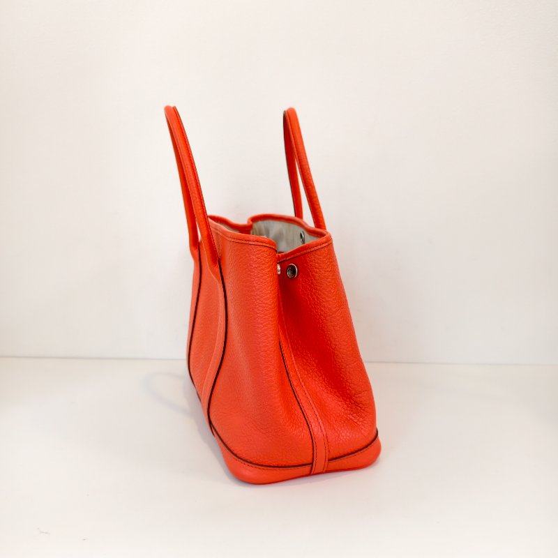 愛馬仕/Hermes 花園30 togo 皮面 T刻 2015年 93愛馬仕橘色 30*21*13cm 98新-2