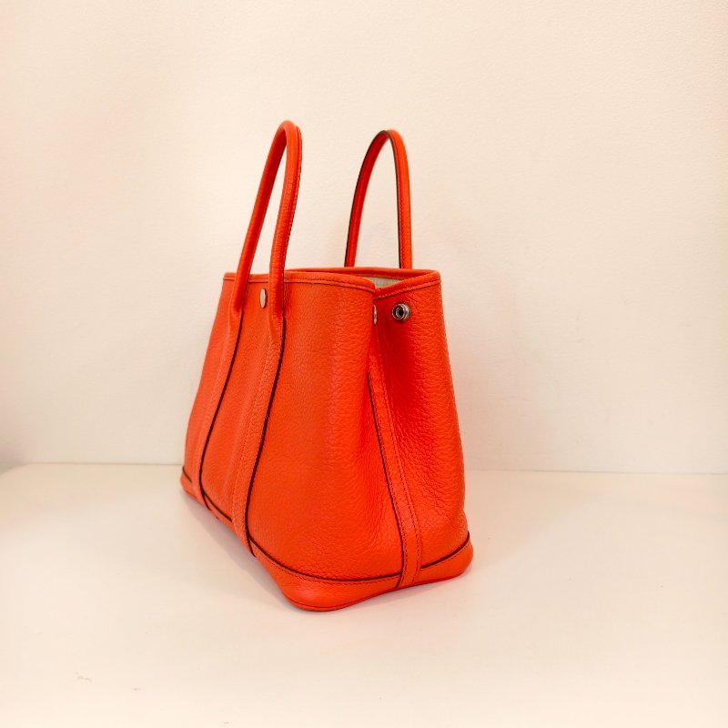 愛馬仕/Hermes 花園30 togo 皮面 T刻 2015年 93愛馬仕橘色 30*21*13cm 98新-3