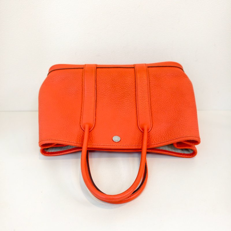 愛馬仕/Hermes 花園30 togo 皮面 T刻 2015年 93愛馬仕橘色 30*21*13cm 98新-6