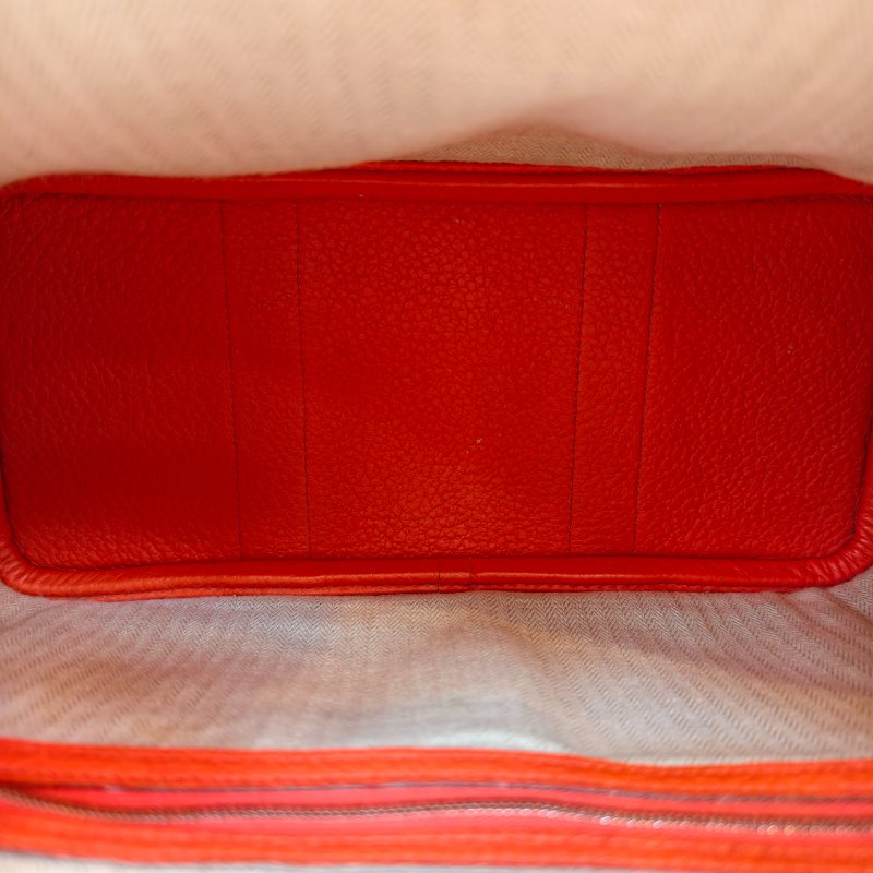 愛馬仕/Hermes 花園30 togo 皮面 T刻 2015年 93愛馬仕橘色 30*21*13cm 98新-7