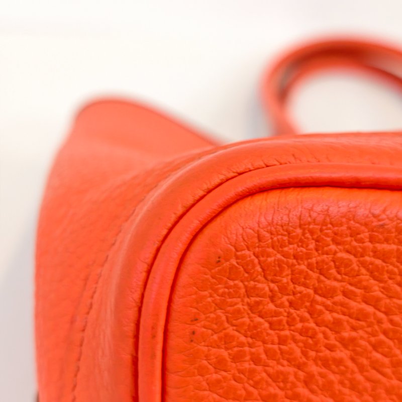 愛馬仕/Hermes 花園30 togo 皮面 T刻 2015年 93愛馬仕橘色 30*21*13cm 98新-12