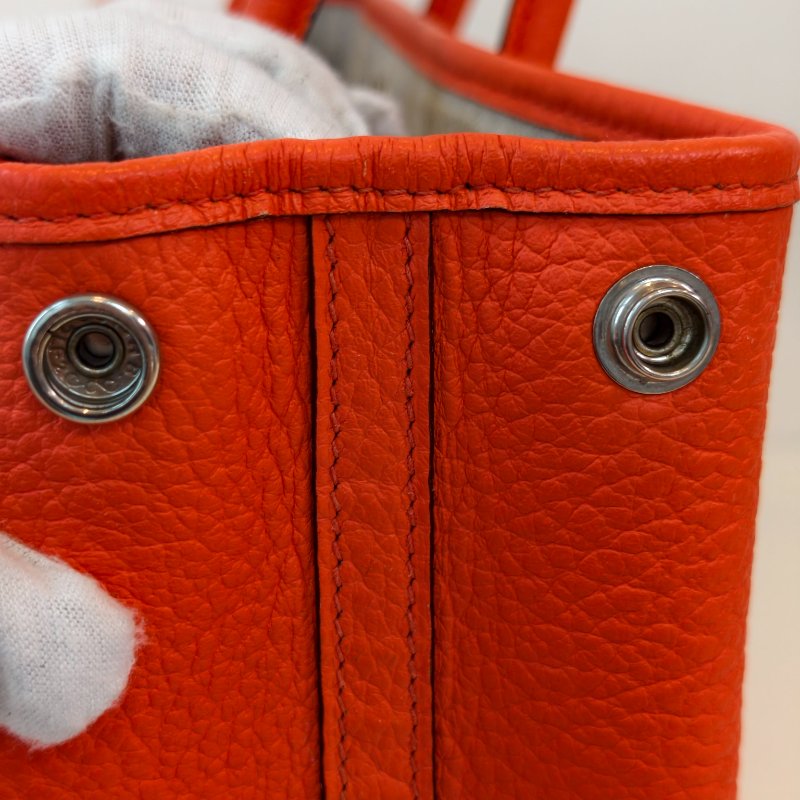愛馬仕/Hermes 花園30 togo 皮面 T刻 2015年 93愛馬仕橘色 30*21*13cm 98新-16