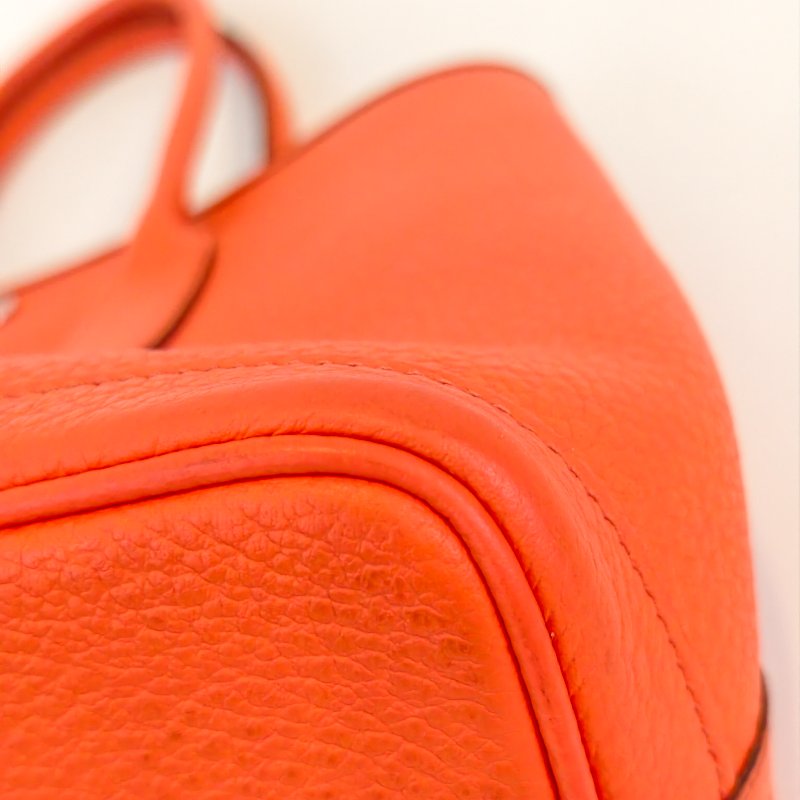 愛馬仕/Hermes 花園30 togo 皮面 T刻 2015年 93愛馬仕橘色 30*21*13cm 98新-17