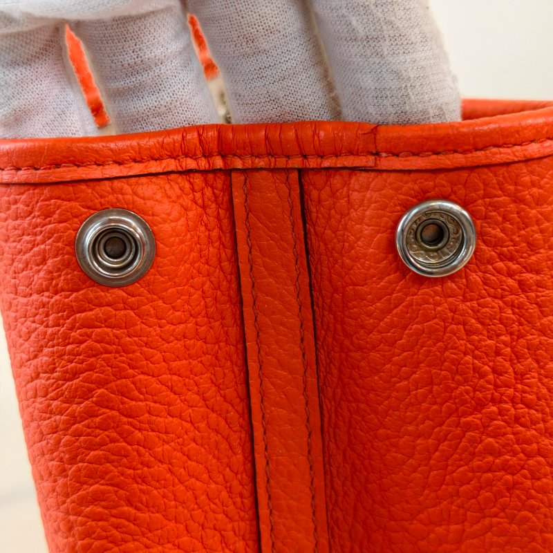 愛馬仕/Hermes 花園30 togo 皮面 T刻 2015年 93愛馬仕橘色 30*21*13cm 98新-18