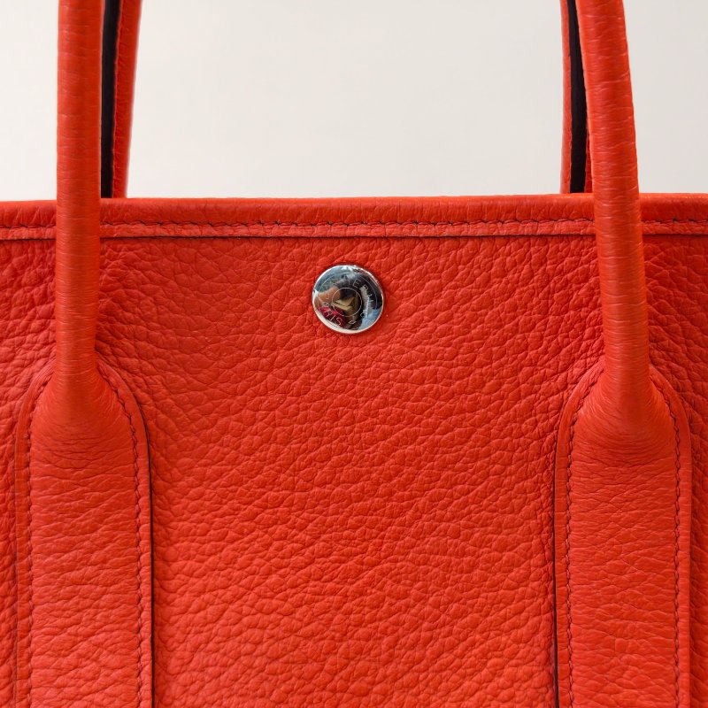 愛馬仕/Hermes 花園30 togo 皮面 T刻 2015年 93愛馬仕橘色 30*21*13cm 98新-21