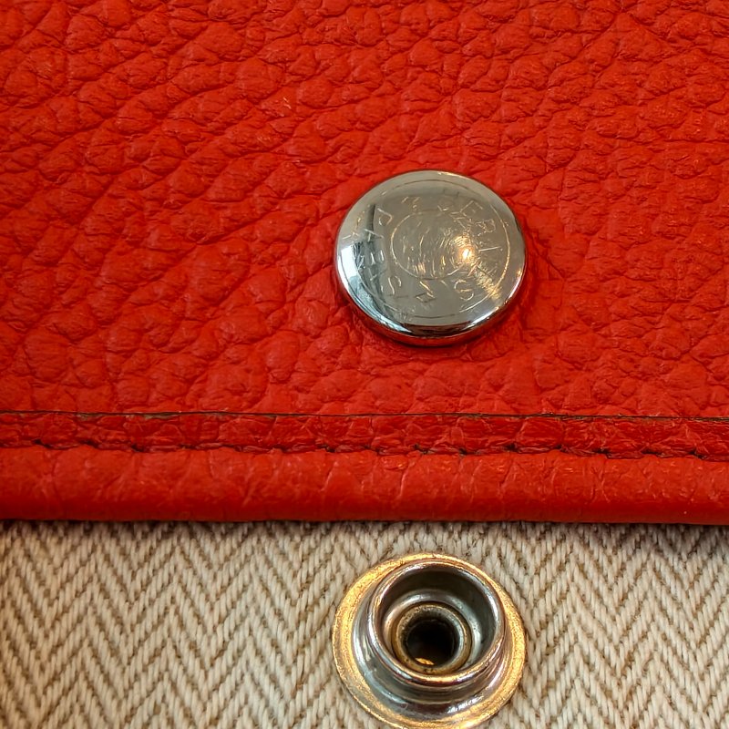 愛馬仕/Hermes 花園30 togo 皮面 T刻 2015年 93愛馬仕橘色 30*21*13cm 98新-22