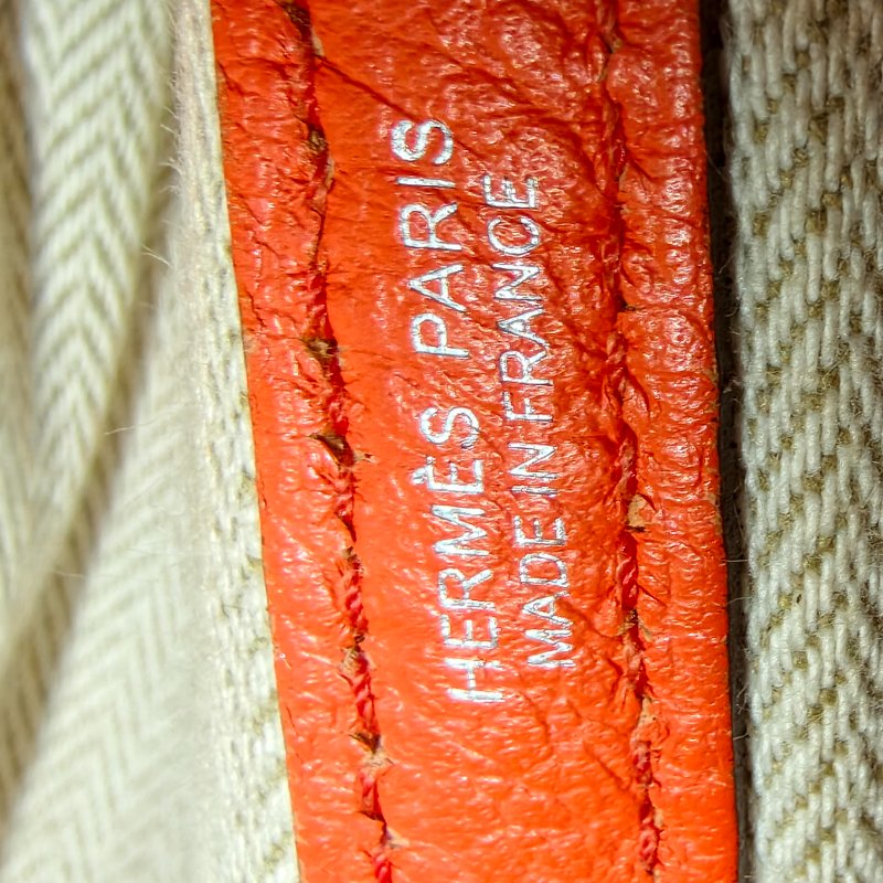 愛馬仕/Hermes 花園30 togo 皮面 T刻 2015年 93愛馬仕橘色 30*21*13cm 98新-23