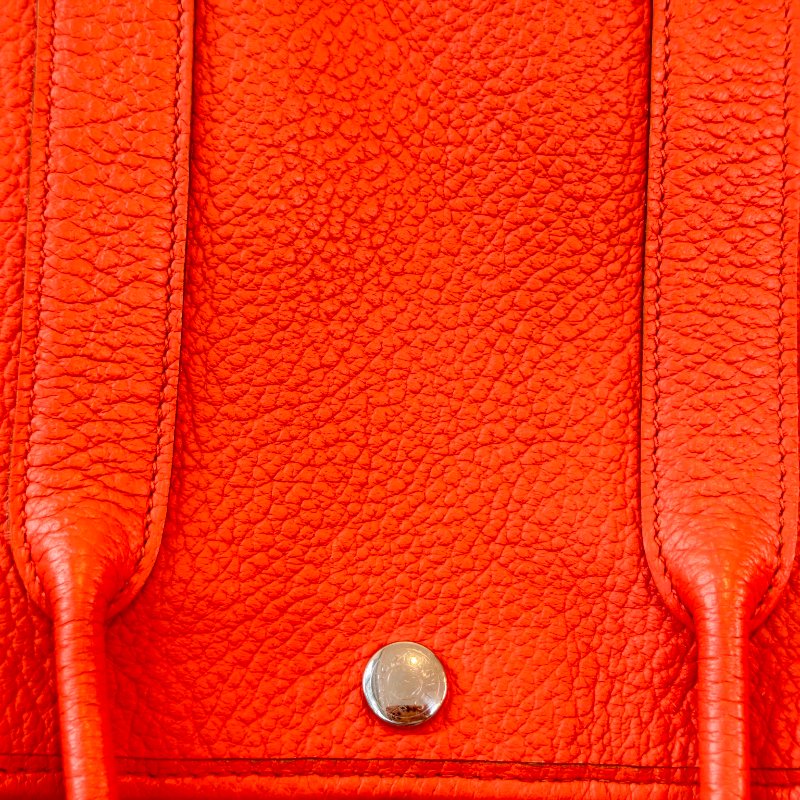 愛馬仕/Hermes 花園30 togo 皮面 T刻 2015年 93愛馬仕橘色 30*21*13cm 98新-24