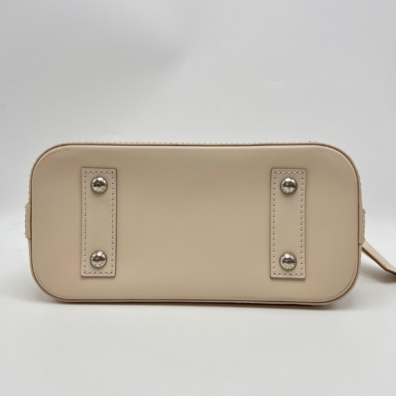 LV 水波紋貝殼包銀扣 Alma BB手提肩背斜背包芯片款23*18*11 98新配件鑰匙塵袋-4