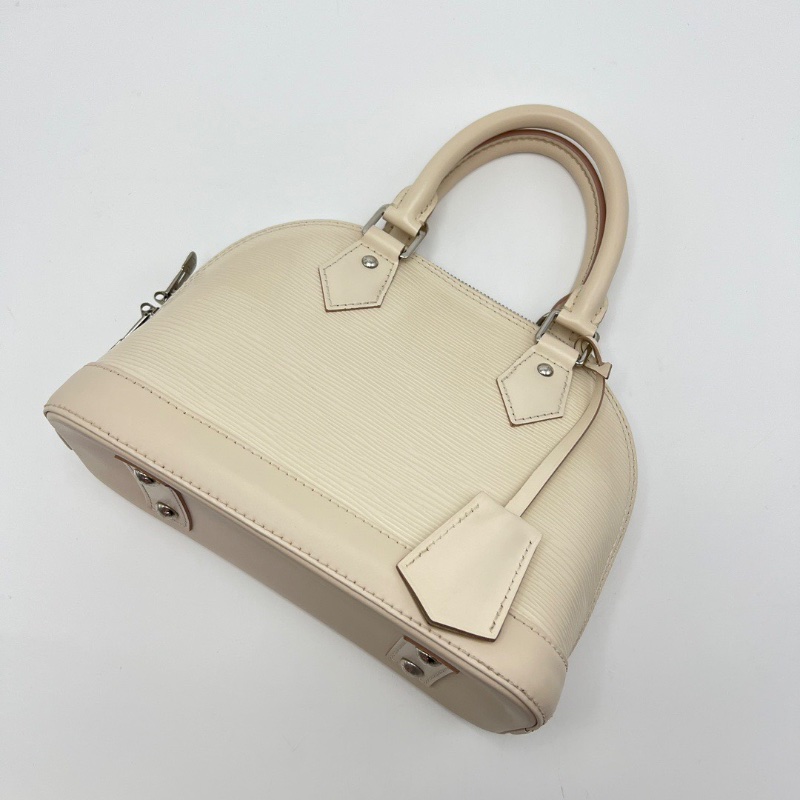 LV 水波紋貝殼包銀扣 Alma BB手提肩背斜背包芯片款23*18*11 98新配件鑰匙塵袋-5