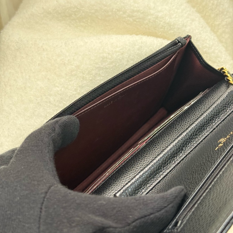 （閒置新✨）Chanel Woc 黑金荔枝-13