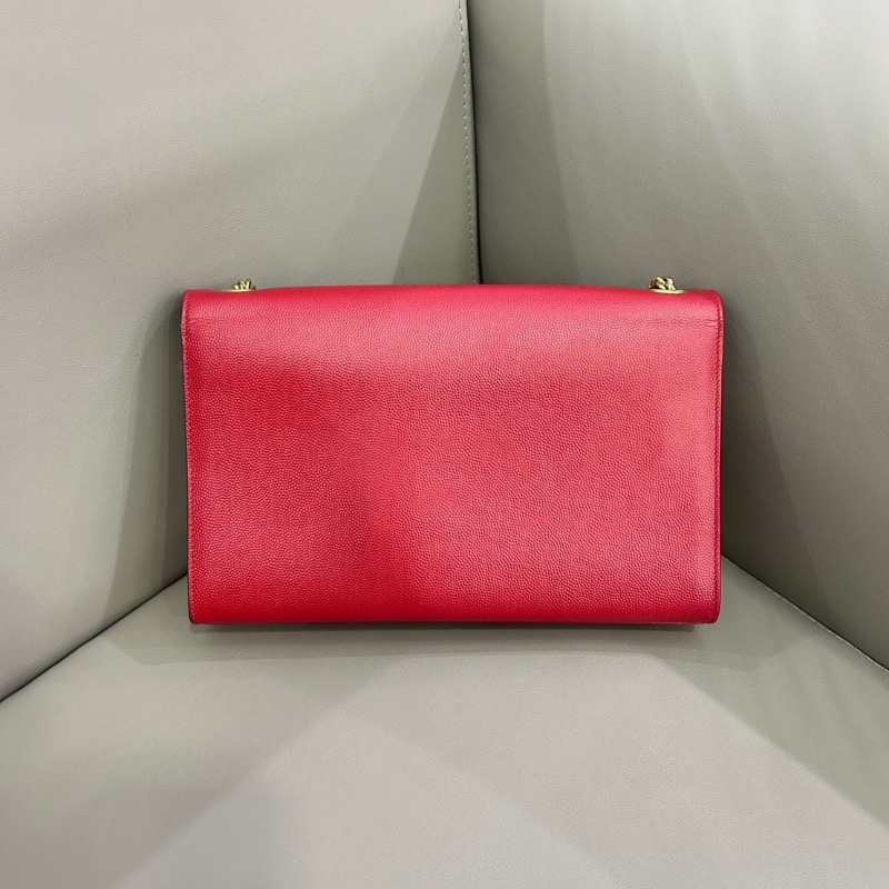 Ysl 紅色魚子醬金扣 kate鏈條肩背包24*16 98新配件塵袋-5