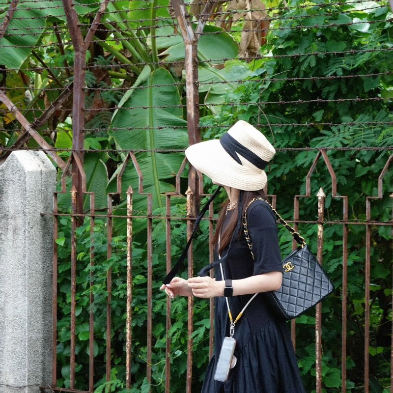 CHANEL 24S嬉皮單肩Hobo - 黑金-9