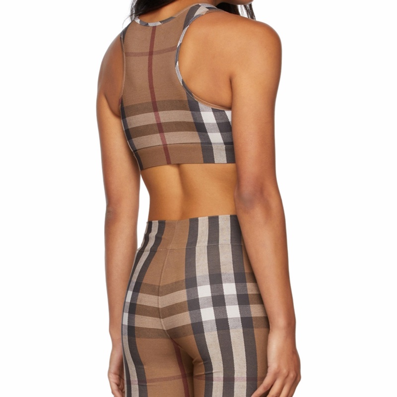 Burberry 女士 格紋徽標背心XS S M碼-6